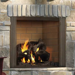 Castlewood Wood Fireplace with standard screen